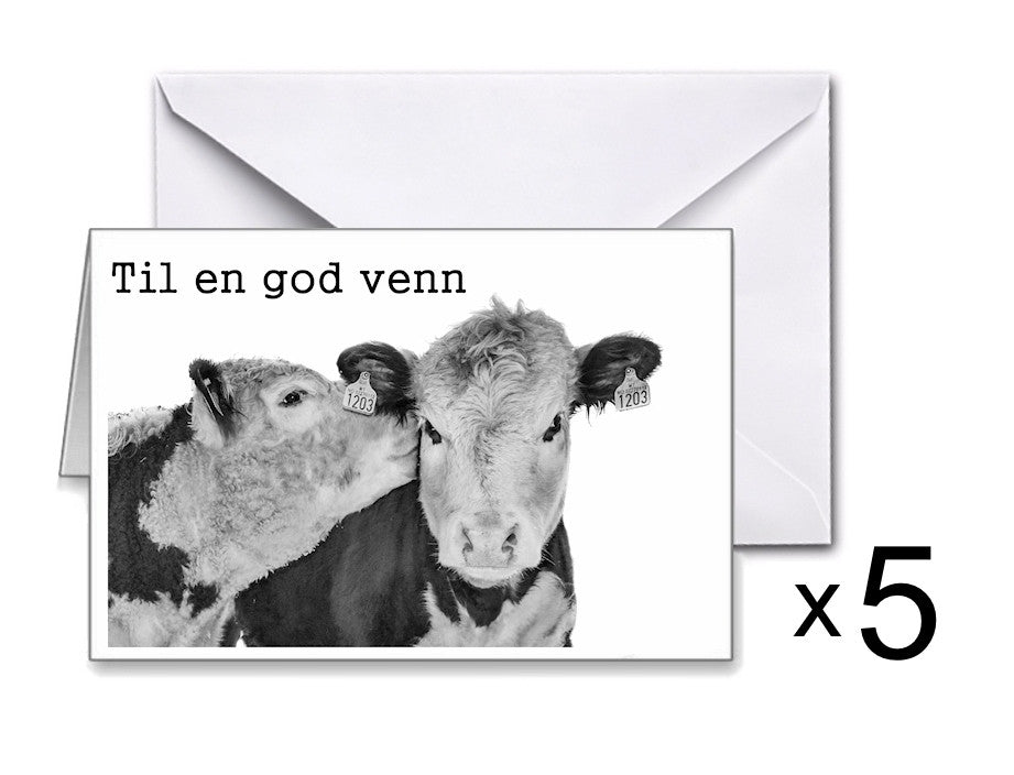 Cards: 5 Lille venn (Sweetheart)